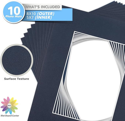 Mat Board Center, 8x10 for 5x7 Dignity Blue Color Mats - Image 3