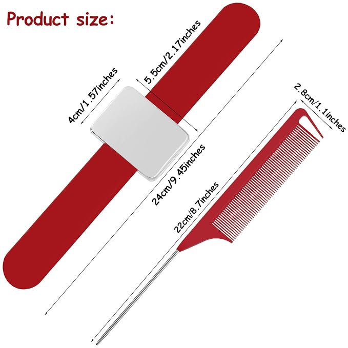 WILLBOND Magnetic Wrist Sewing Pincushion Wrist Magnetic Pin Holder Wristband - Image 2