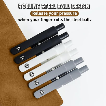 6 Pcs Gel Pens 0.5mm Quick Dry Black Ink Pens Fine Point Smooth Writing Pen - Image 2
