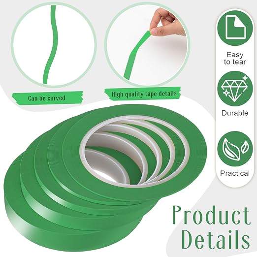 Xuniea 5 Rolls of Vinyl Tape Masking Tape Automotive Car Auto Paint - Image 3