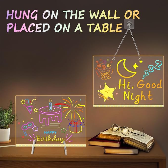 Led Note Board with 7 Colors, 13.8“X10” Lumiboard Led Drawing Board - Image 7