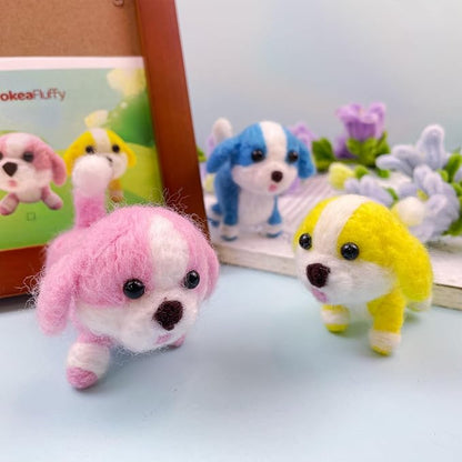 Needle Felting Kit, Animal Doll Making Set by PokeaFluffy