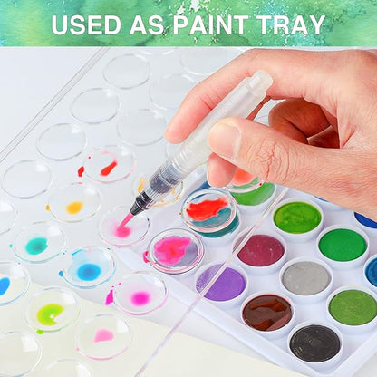 AROIC 65 Pieces Watercolor Paint Set, 36 Colors Watercolor, 10 Brushes - Image 5