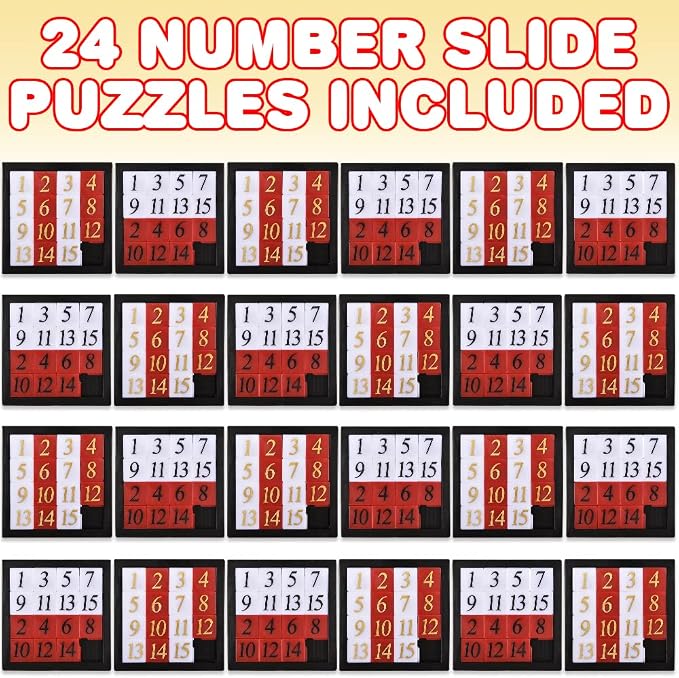 Gamie Slide Puzzles for Kids – Set of 24 Pocket-Sized Hand Puzzle Games - Image 2