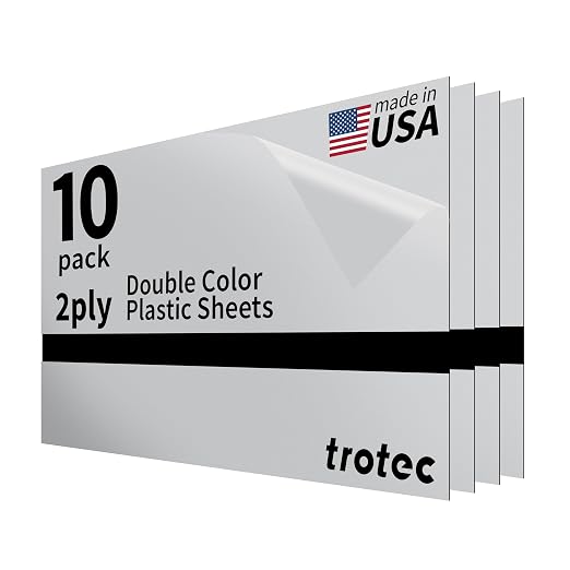 Trotec TroLase Lights | 24"x12"x1/250" | Adhesive-Backed Flexible Laser by TrotecEngravingSupplies