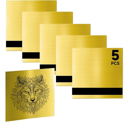 5PCS Laser Engraving Double Color ABS Plastic Sheet, Two-Tone Laserable by Bocolon