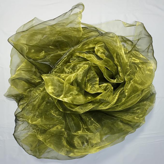 Two-Tone Iridescent Holographic Organza Fabric - Image 3