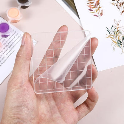 6PCS Acrylic Stamp Block with Grid Lines - Image 3