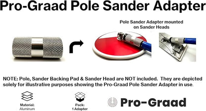 Sanding Pole Adapter, Connect Wood Handles, Telescopic - Image 5