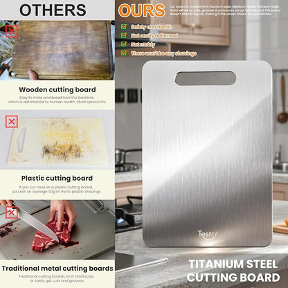 2 Pack Titanium Cutting Board - Image 2