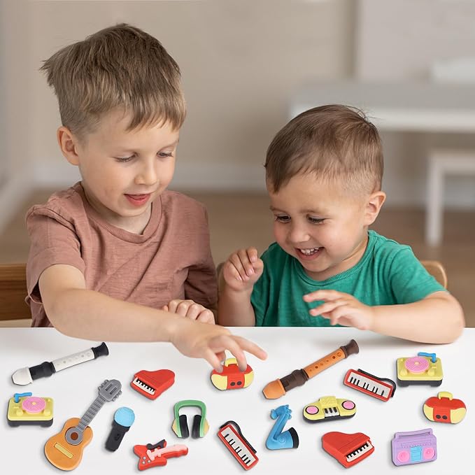 24 Pcs Erasers for Kids, Mini Pencil Eraser Bulk Classroom Prizes, Fun Puzzle - Image 5