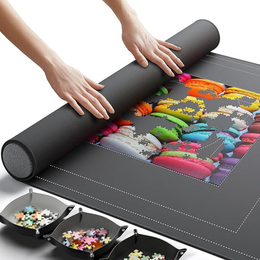 Newverest Jigsaw Puzzle Mat Roll Up, Saver Pad 55” x 35.5” Portable Keeper Up by Newverest