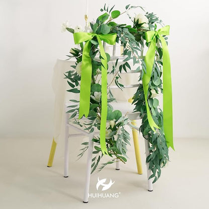 HUIHUANG Lime Green Satin Ribbon - Image 5