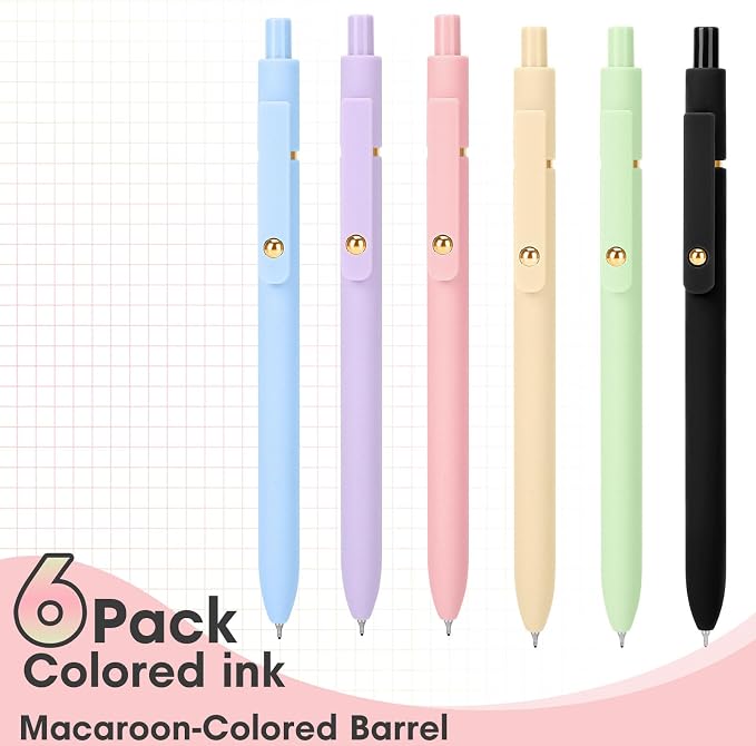 Ddaowanx Colored Gel Pens, 0.5mm Fine Point Retractable, Colorful Pens - Image 3