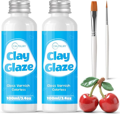 CALPALMY 100ml Gloss Glaze Varnish Kit by CalPalmy