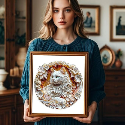 Wooden Puzzles Adults, 3D Cute Cat Wooden Puzzles 300 Pieces, Unique Animal - Image 5