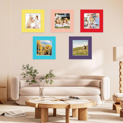 15 Pack 12x12 Picture Mats, Mixed Colors Frame Mattes - Image 6