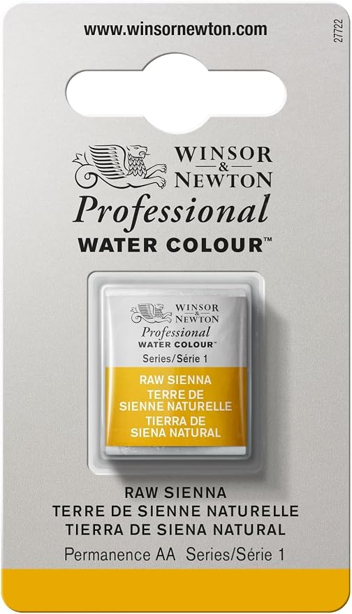 Winsor & Newton Professional Water Colour Paint, Half Pan, Raw Sienna by WinsorNewton