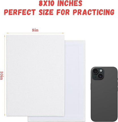 Simetufy 12 Pack 8x10 Canvas Boards - Image 8