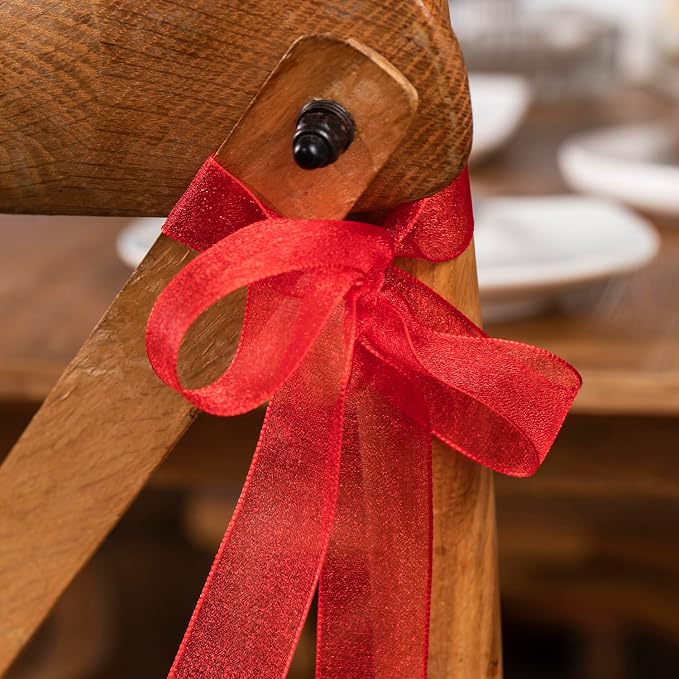 1 Inch Wide Sheer Chiffon Ribbon - Image 6