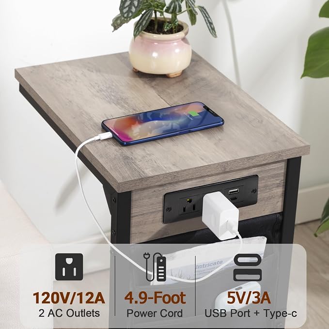 AMHANCIBLE C Shaped End Table - Image 4