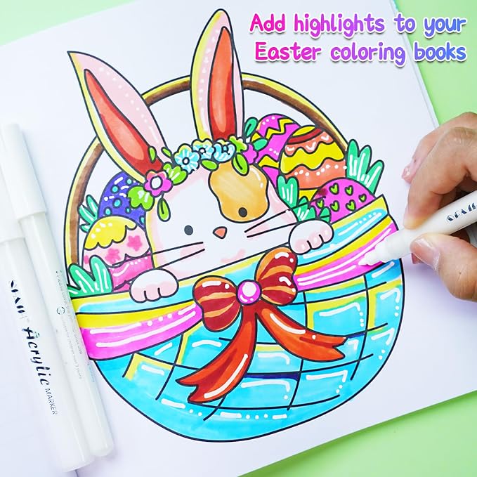 SFAIH Acrylic White Paint Pens - Image 6