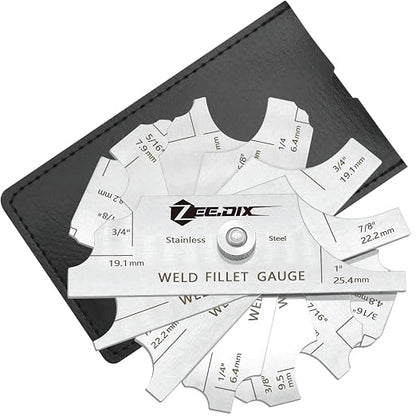 ZeeDix Metal Fillet Weld Gauge Set, Stainless Steel Welding Inspection Gauge by ZeeDix