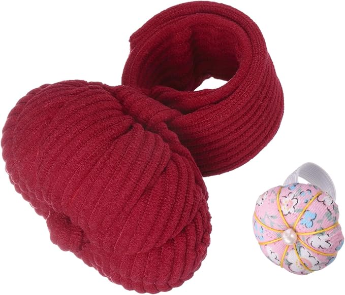 HARFINGTON Wrist Pin Cushions, Sewing Needle Pin Cushion Adjustable Strap - Image 3