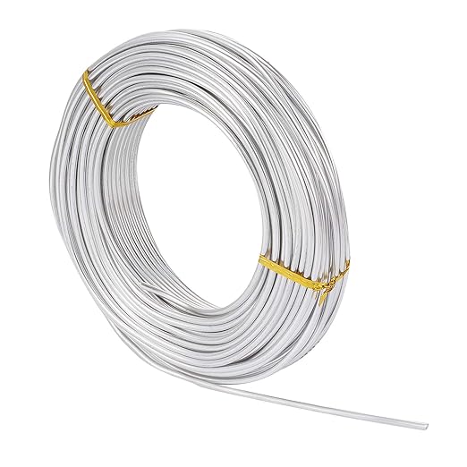 FASHEWELRY 82 ft Aluminum Craft Wire 9 Gauge Silver Metal Bendable Sculpting - Image 7