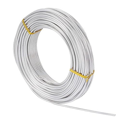 FASHEWELRY 82 ft Aluminum Craft Wire 9 Gauge Silver Metal Bendable Sculpting - Image 7