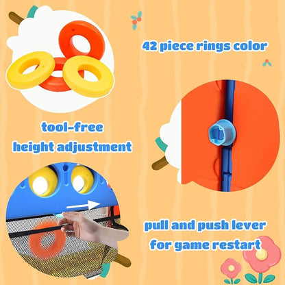Ancaixin Giant 4 in-A-Row Connect Game Set, Adjustable Height Jumbo Yard Game - Image 6