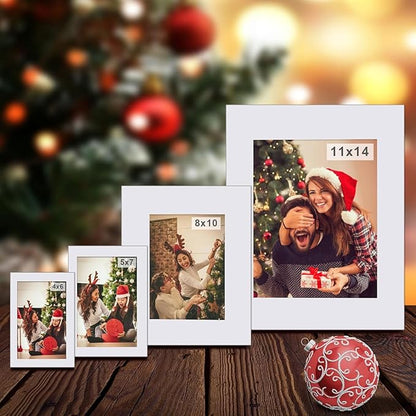 Egofine 8x10 White Picture Mats Pack of 6, Frame Mattes - Image 6