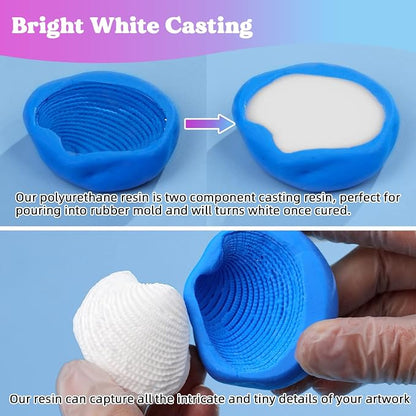 LET'S RESIN Polyurethane Resin, 60oz 2 Part Casting Resin, Fast Cured Resin - Image 3