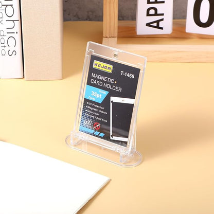 10 Pcs Card Display Stand, Acrylic Clear Card Trading Stand, Cards Display - Image 5