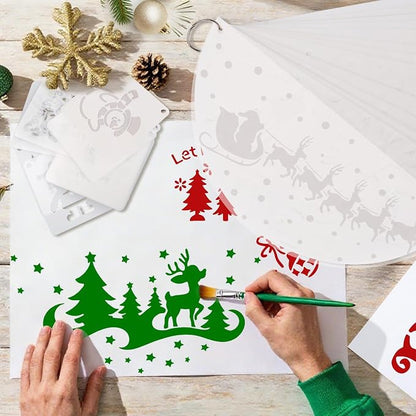 14Pcs Larger Christmas Stencils - Image 7