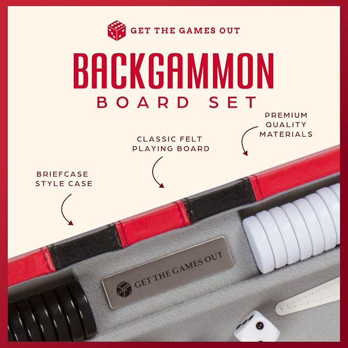 Get The Games Out Top Backgammon Set - Image 2
