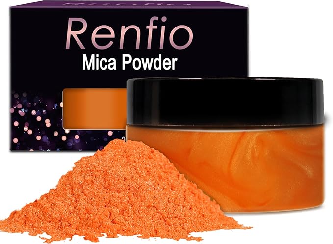 Renfio 100g Mica Powder Pigment, Metallic Natural Dye Mineral Pearl Shimmer by Renfio