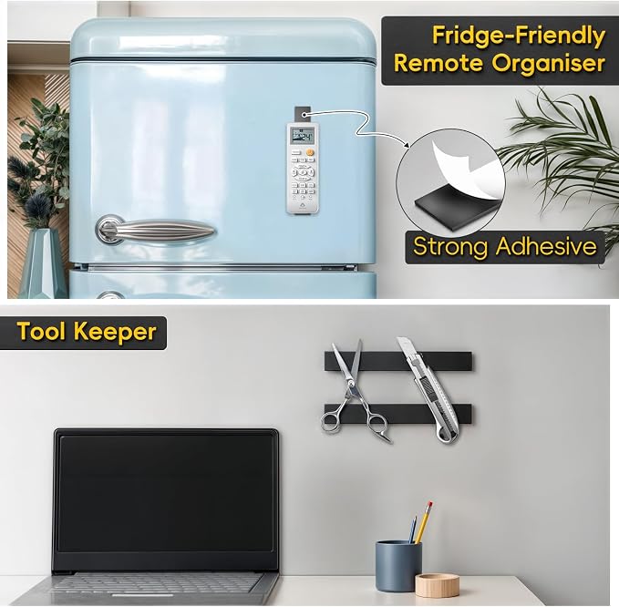 Magnetic Strips Self Adhesive, 6 Pack 6" x 1" Sticky Back Magnet Tapes - Image 5