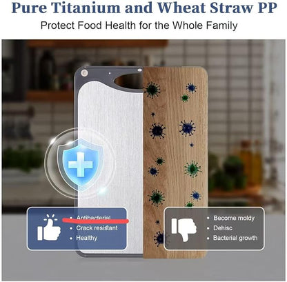 Titanium Cutting Boards For Kitchen, Double Sided Cutting Board, Food Grade - Image 3
