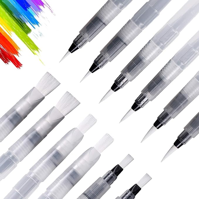 UPINS 18 Piece Water Color Brush Pen Set, Watercolor Paint Pens by UPINS