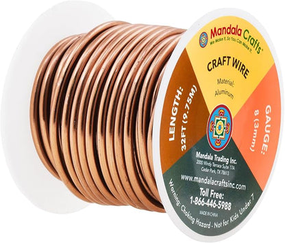 Mandala Crafts 8 Gauge Anodized Aluminum Craft Wire - Image 2