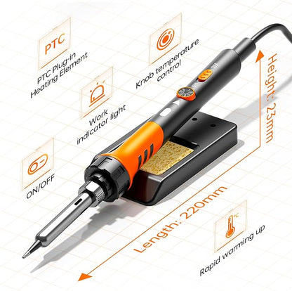 60W Adjustable Temperature Soldering Iron Kit - Image 5