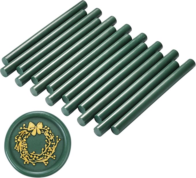 Yoption 15 Pieces Olive Green Glue Gun Sealing Wax Sticks - Image 3