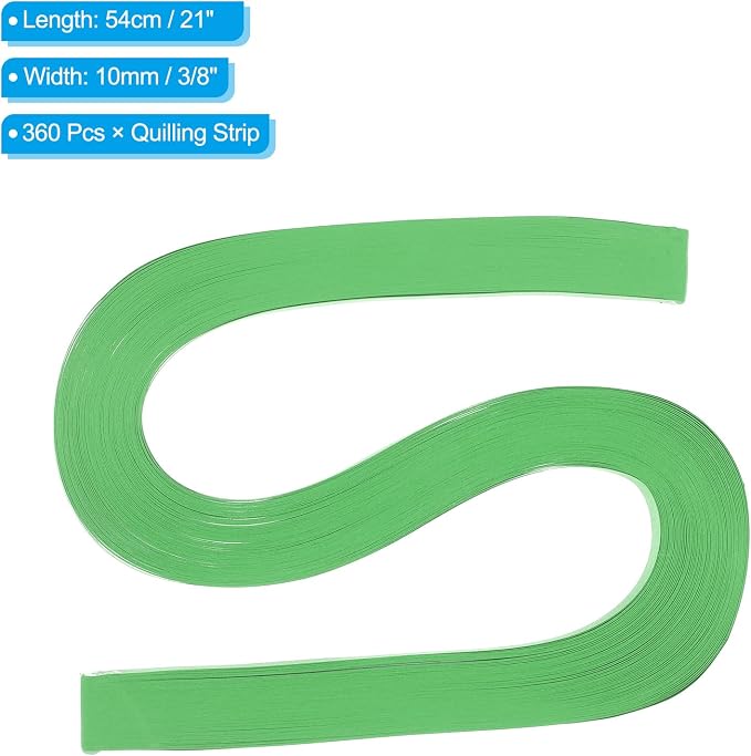 PATIKIL 360pcs Quilling Paper Strips Paper Flowers Quilling Kits 3/8" Origami - Image 2