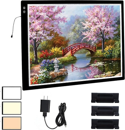 YINGWOND A1 Large Rechargeable Light Pad, Diamond Art Light Board by YINGWOND