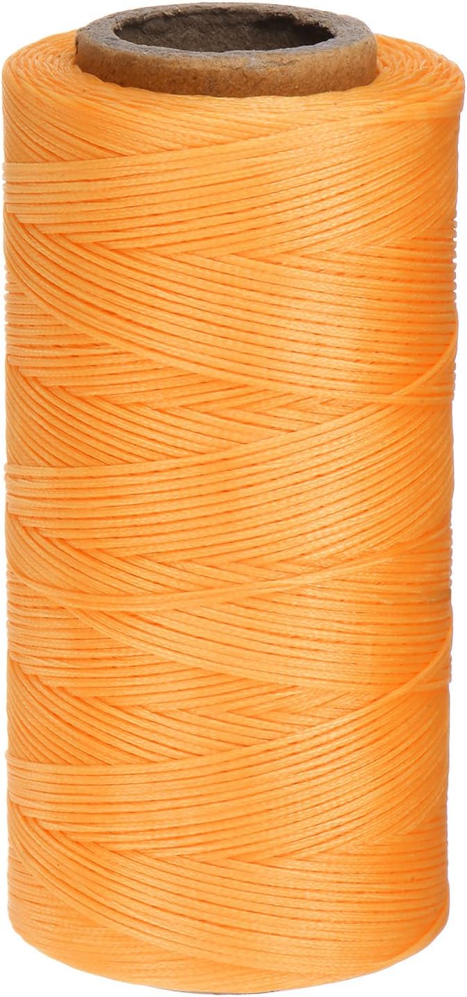 uxcell Leather Sewing Waxed Thread, 284 Yards / 260m 0.8mm 150D Flat Polyester by uxcell
