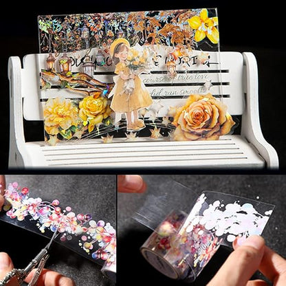 6 Rolls Holographic PET Tape Stickers - Image 5
