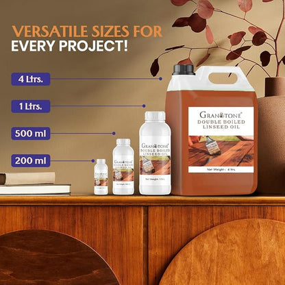 GRANOTONE Double Boiled Linseed Oil | Effective Waterproof Furniture Polish Oil - Image 7