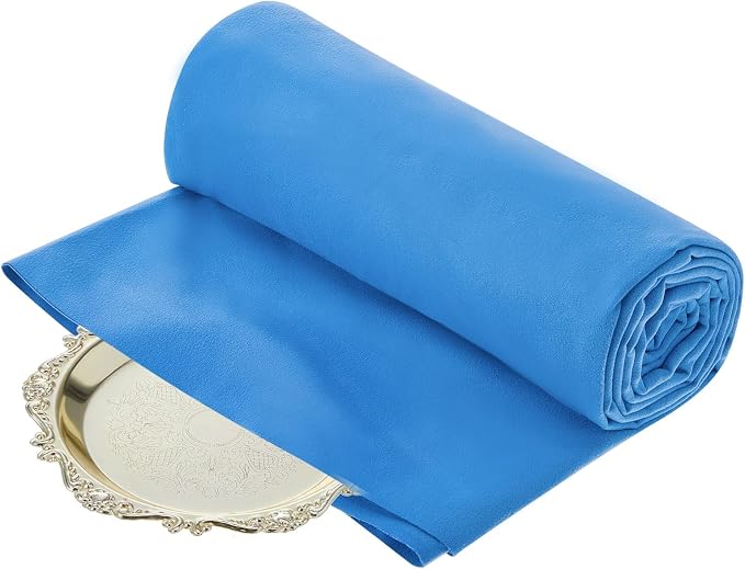 Jecery 1.1 Yard Anti Tarnish Silver Cloth by the Yard, Luxury Jewelry Silver by Jecery