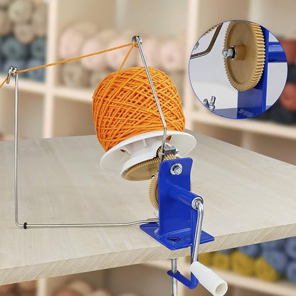LAMXD Needlecraft Large Jumbo Metal Yarn/Wool/String/Fiber Ball Winder Hand - Image 8